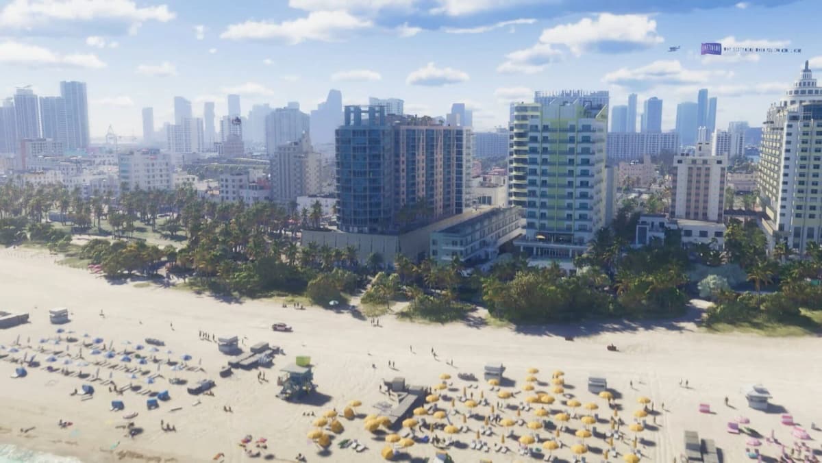 Vue nocturne de Vice City dans GTA 6