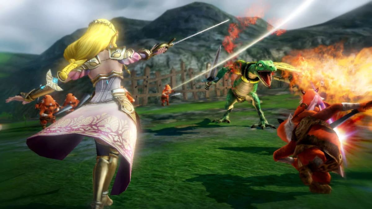Effets visuels impressionnants dans une bataille de Hyrule Warriors