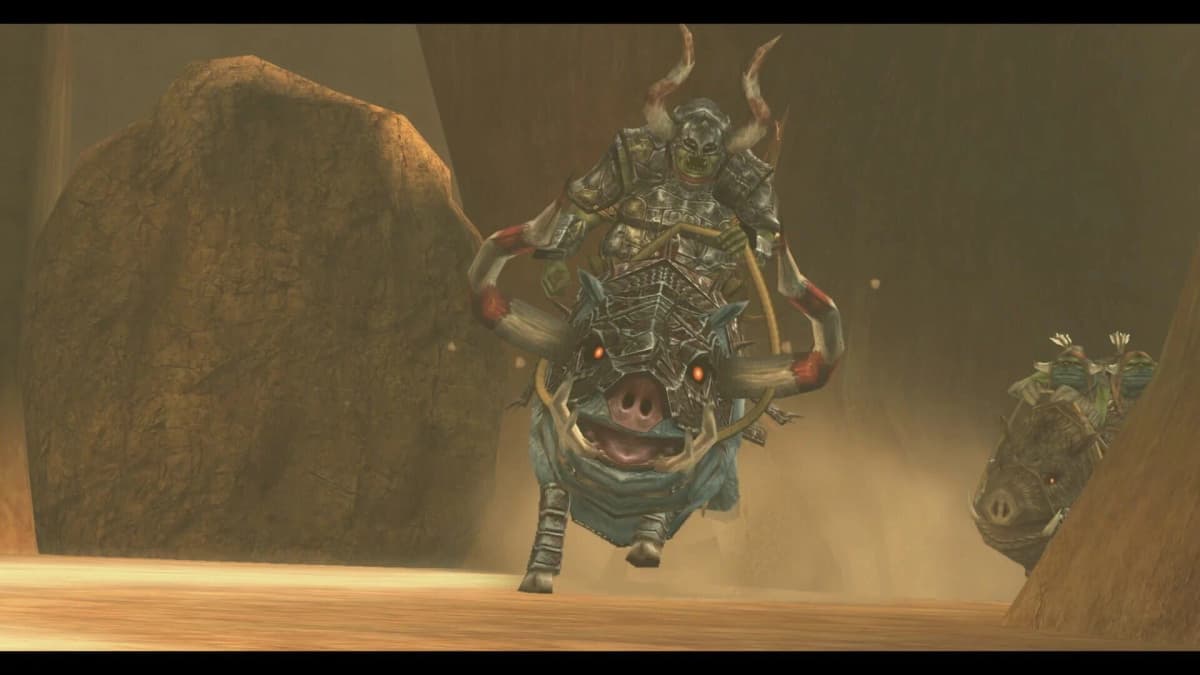Link armé de l’arc dans Twilight Princess HD
