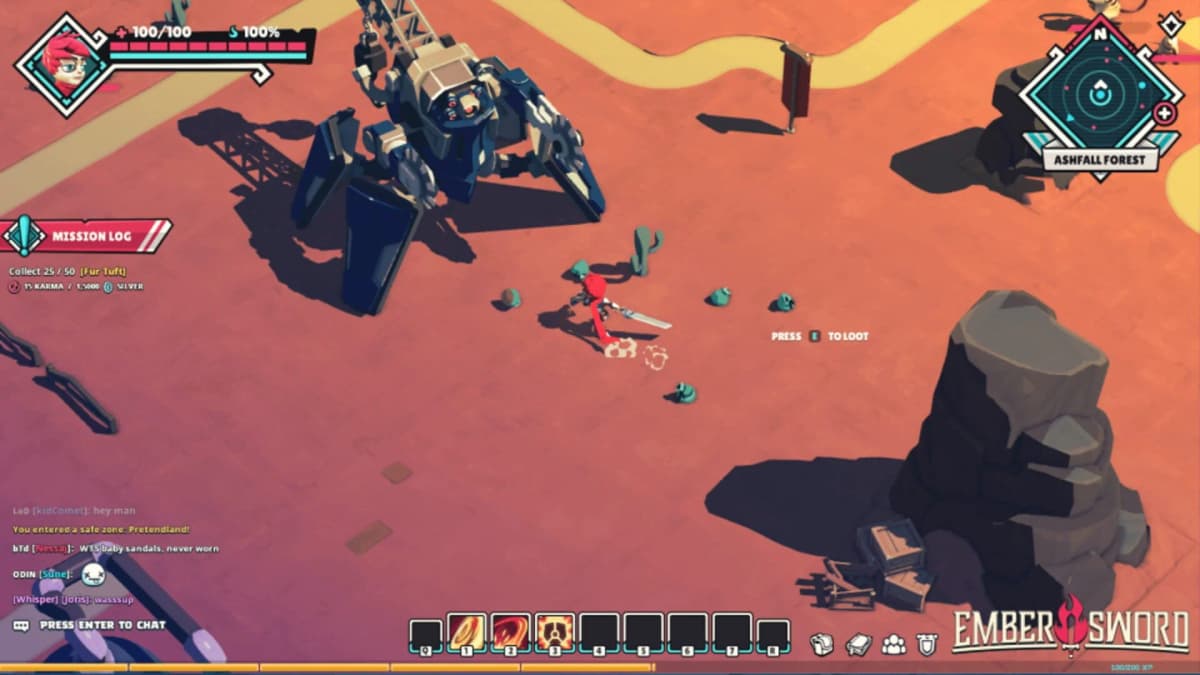 Combats de boss en groupe dans Ember Sword, montrant le potentiel PvE inabouti du titre.