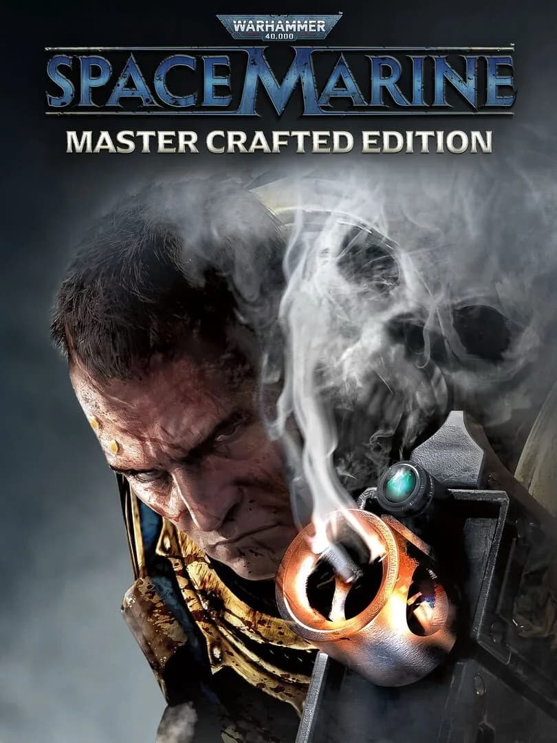 Captain Titus fighting Orks with updated visuals in 4K remaster