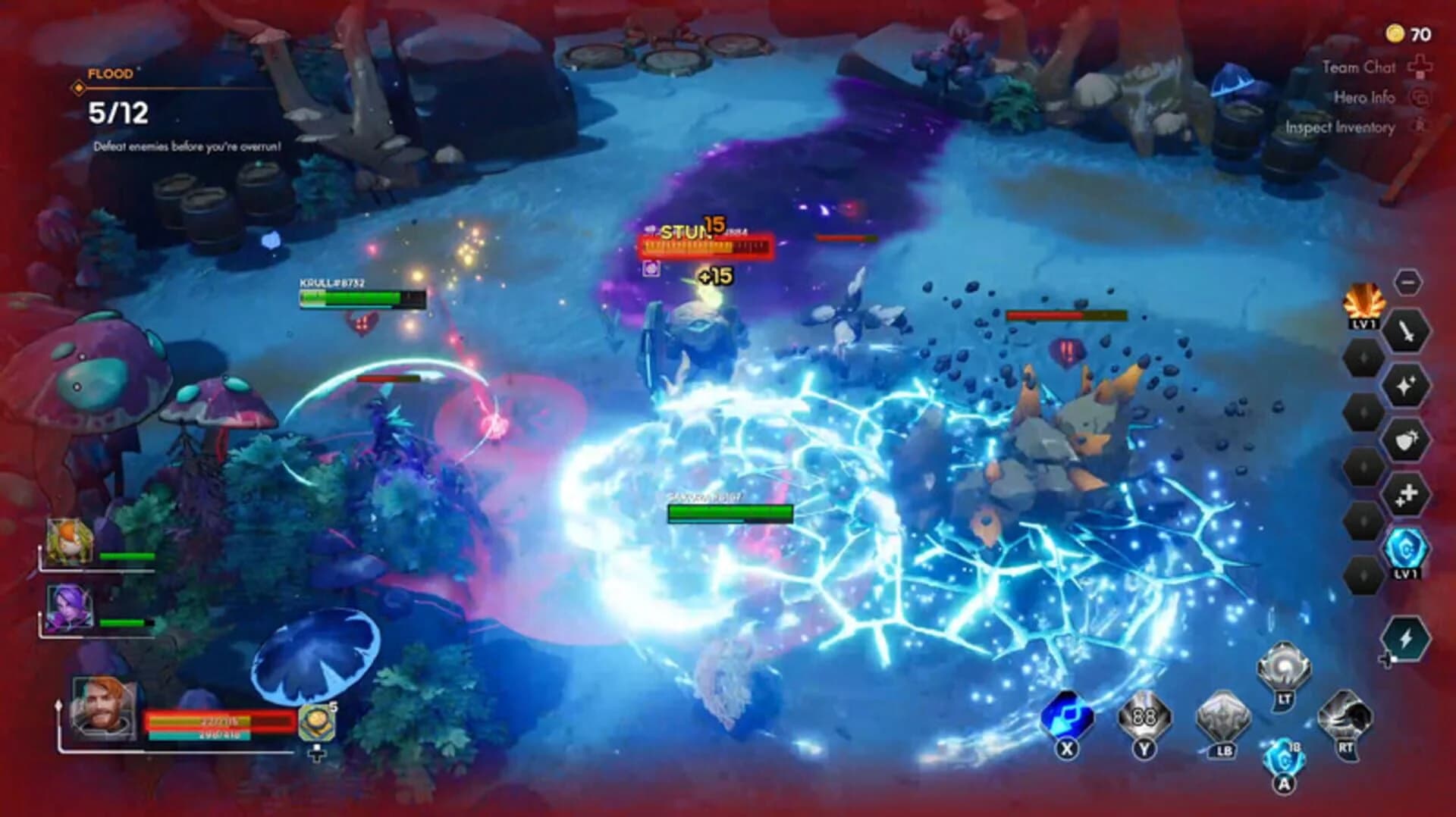Cohésion d'équipe et action intense dans Evercore Heroes: Ascension