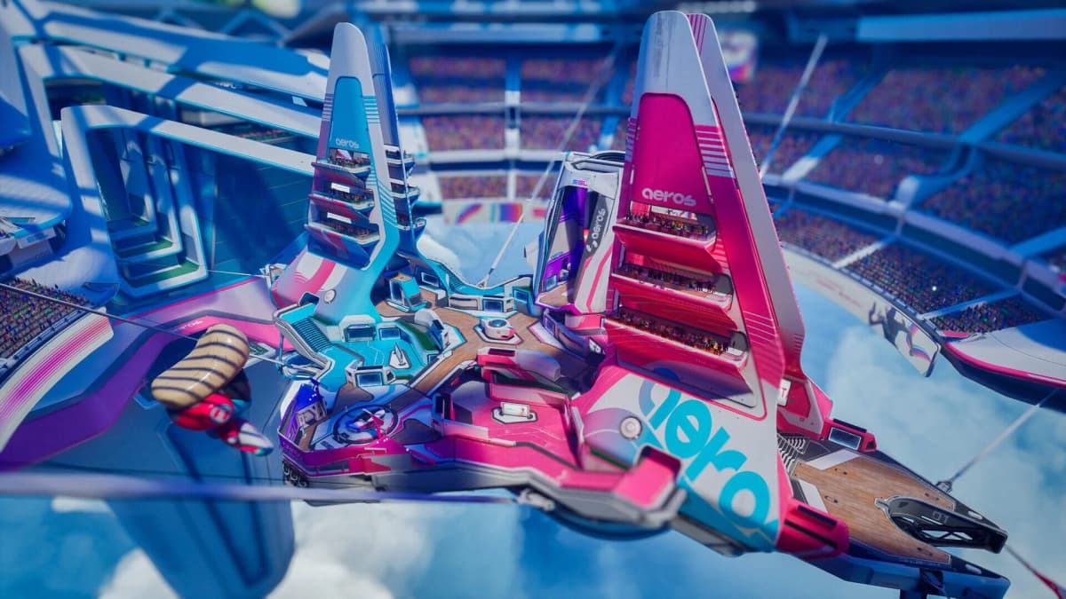 Session de jeu intense sur Splitgate 2 lors de la bêta ouverte