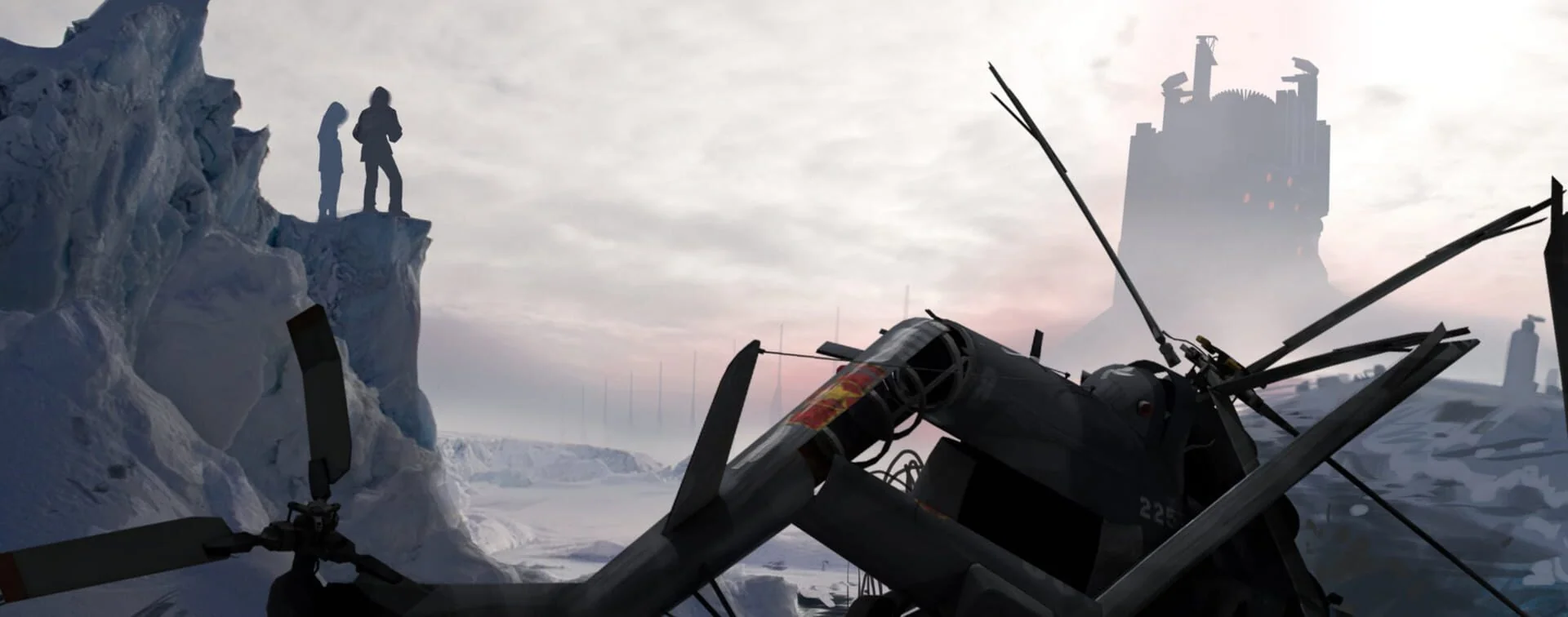 Capture in-game Half-Life 3 : Gordon Freeman dans un décor urbain en ruine, ambiance Half-Life classique.