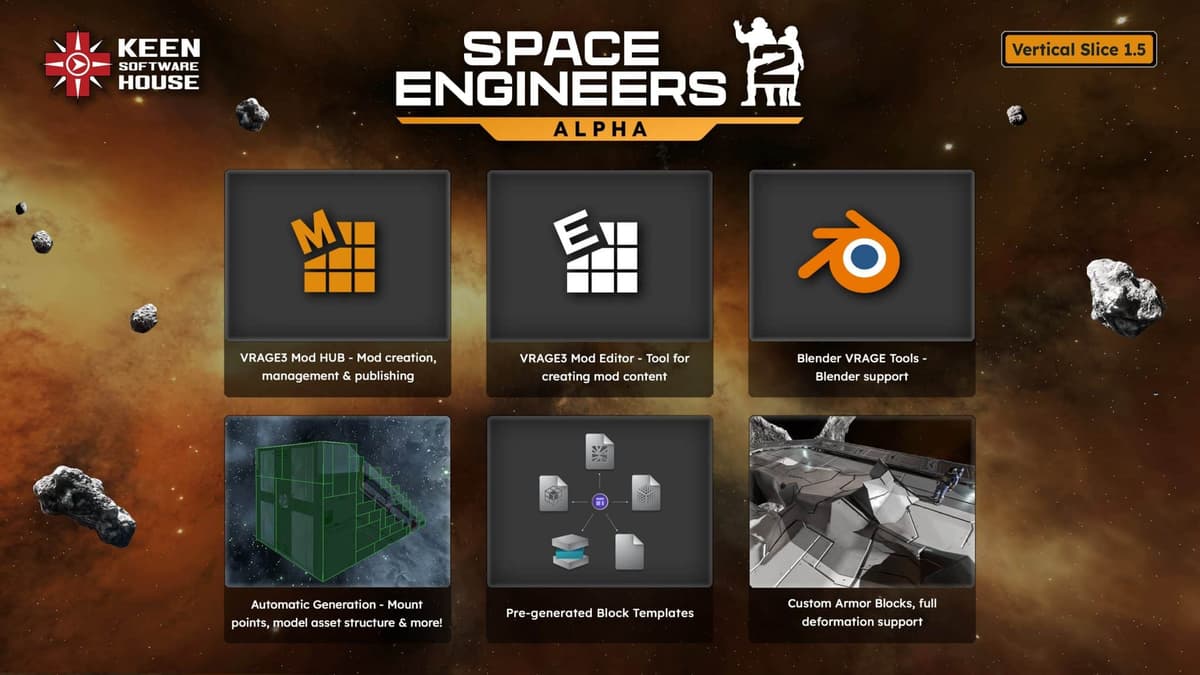 Space Engineers 2 : le modding réinventé avec VRAGE3 Mod HUB