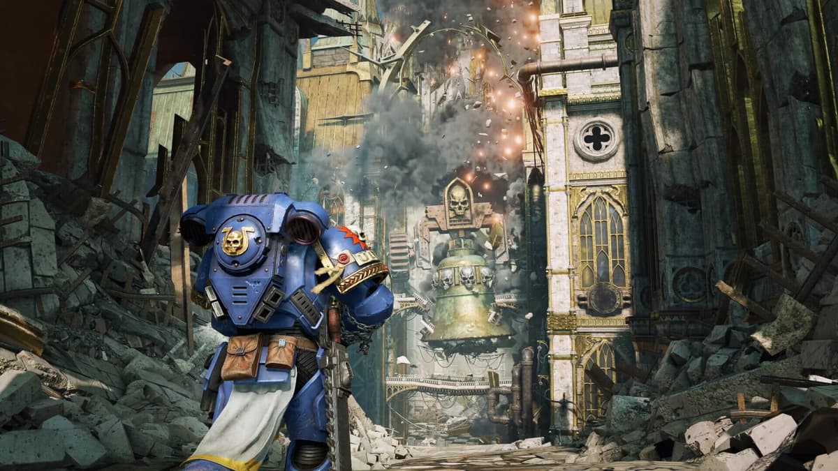 Combat intense contre un Terminus dans Space Marine 2