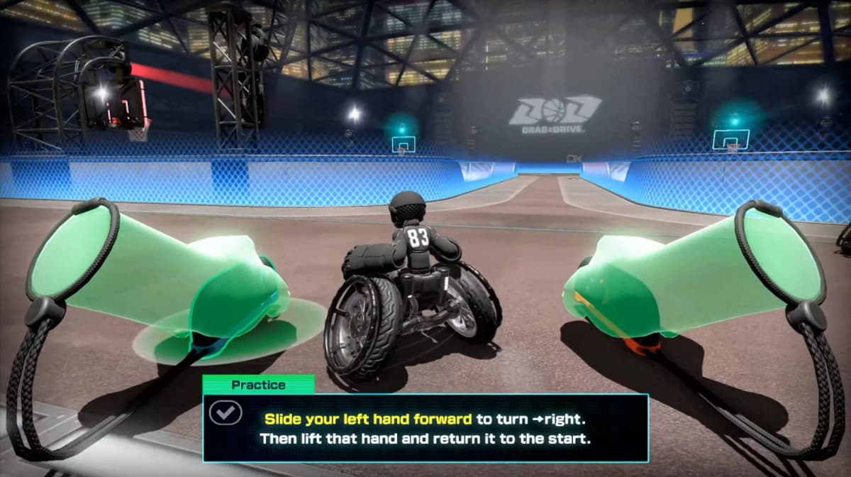 Drag x Drive sur Switch 2 : basket en fauteuil roulant piloté au gyro