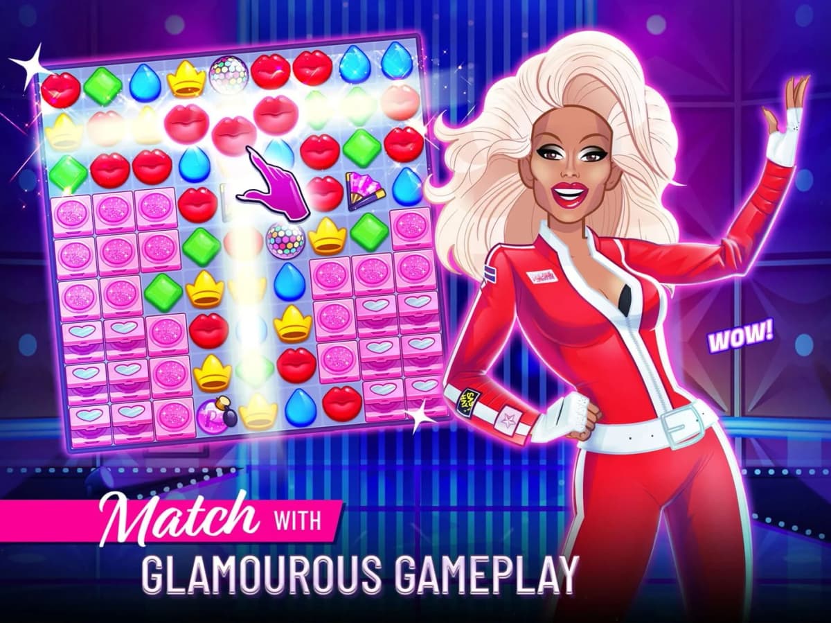 Screenshot from RuPaul's Drag Race Match Queen