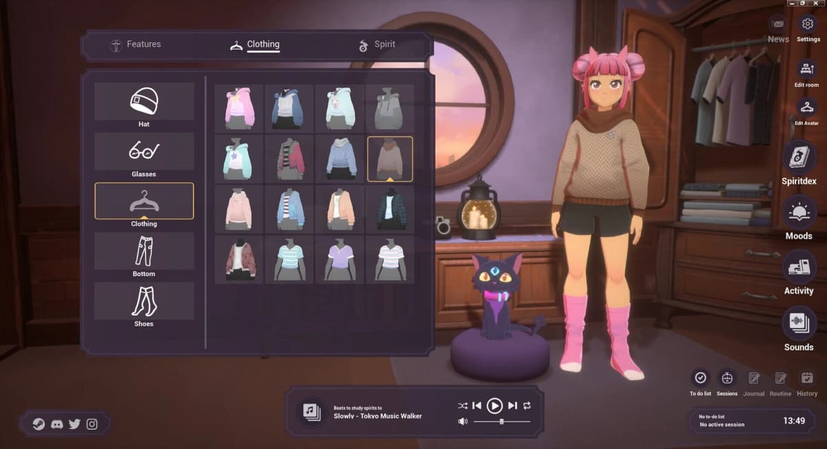 Screenshot from Spirit City: Lofi Sessions