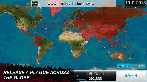 Screenshot from Plague Inc.