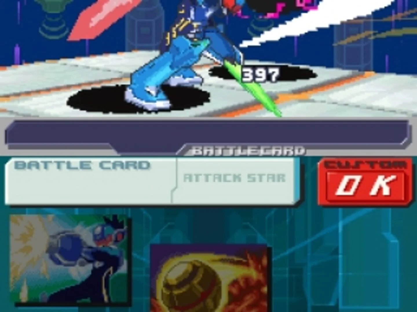 Screenshot from Mega Man Star Force 3: Black Ace