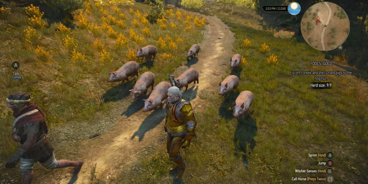 Screenshot from The Witcher 3: Wild Hunt - New Quest 'Fool's Gold'