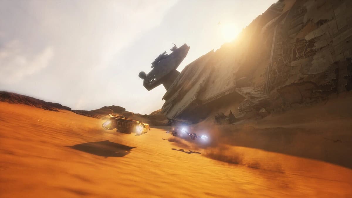 Screenshot from Star Wars: Galactic Racer