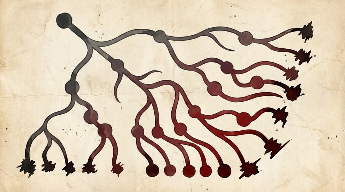 Diagrammatic overview of branching and consequences