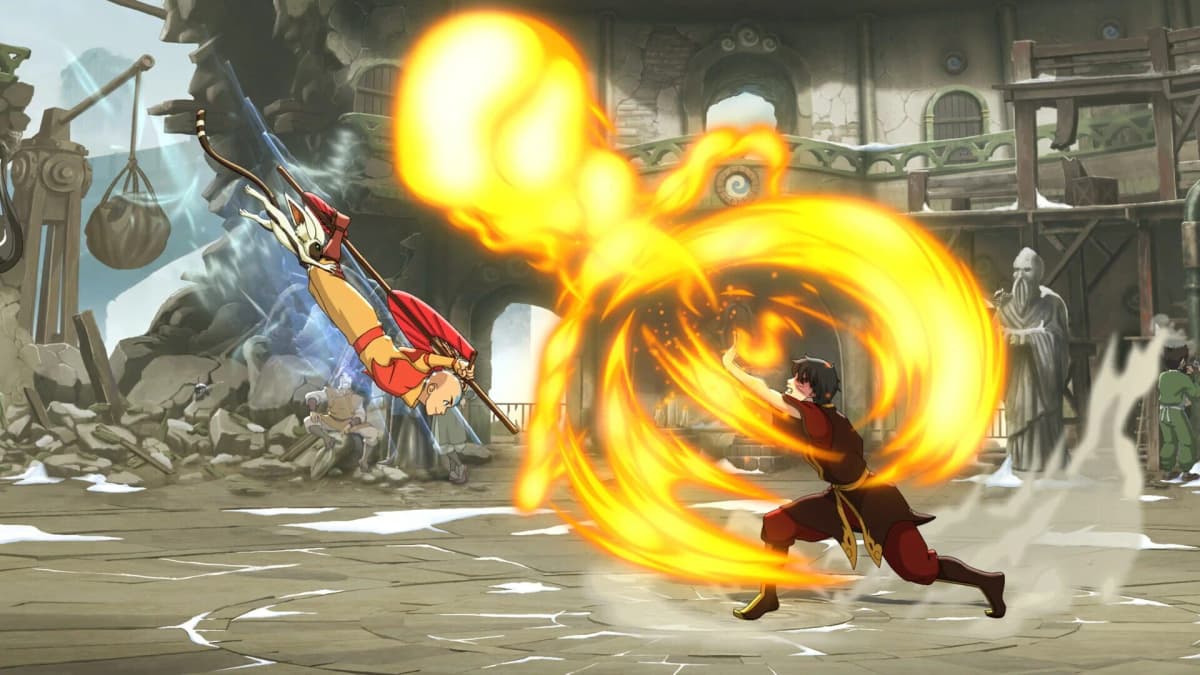 Screenshot from Avatar Legends: The Fighting Game