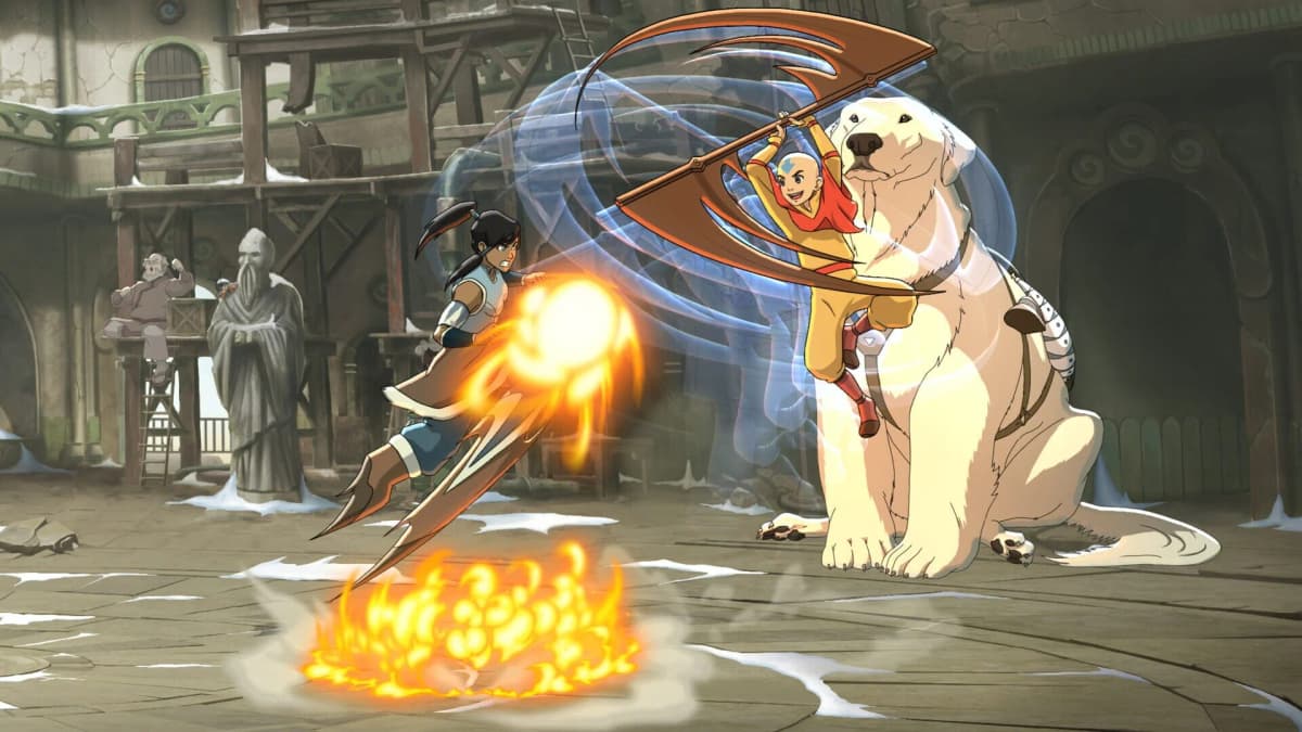 Screenshot from Avatar Legends: The Fighting Game
