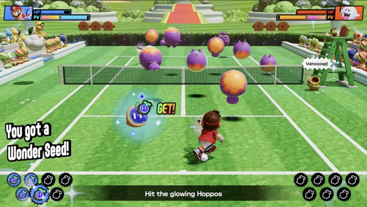 Screenshot from Mario Tennis Fever