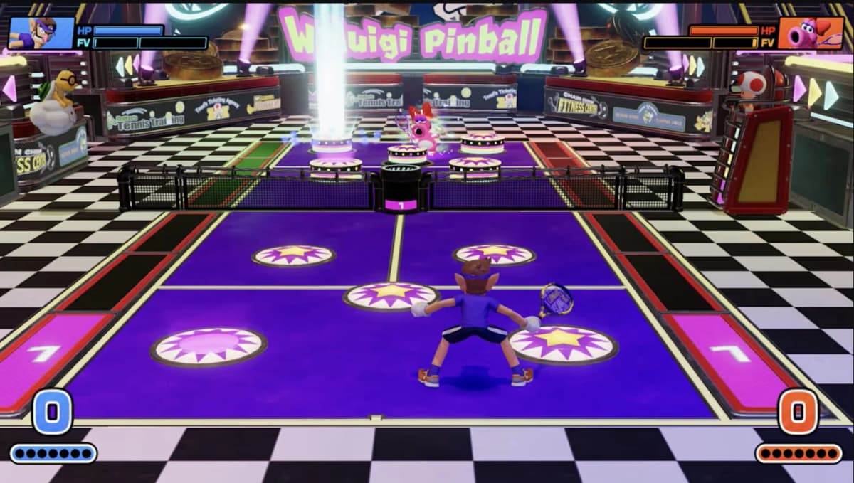 Mario Tennis Fever change de terrain avec Galaxy Court et GameShare en ligne