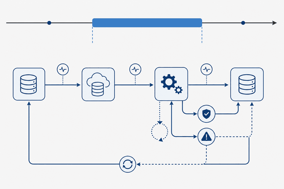 Maintenance-window workflow to prevent migration failures