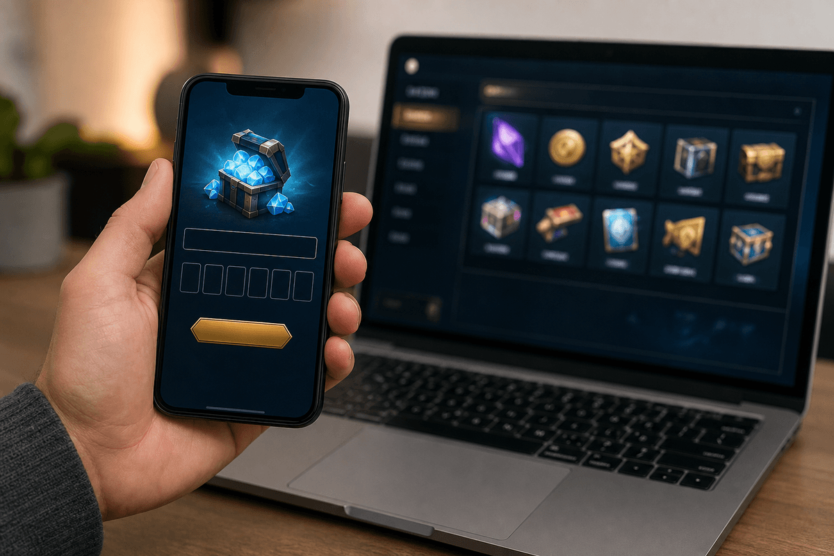Concept image for how Roblox promo codes are redeemed