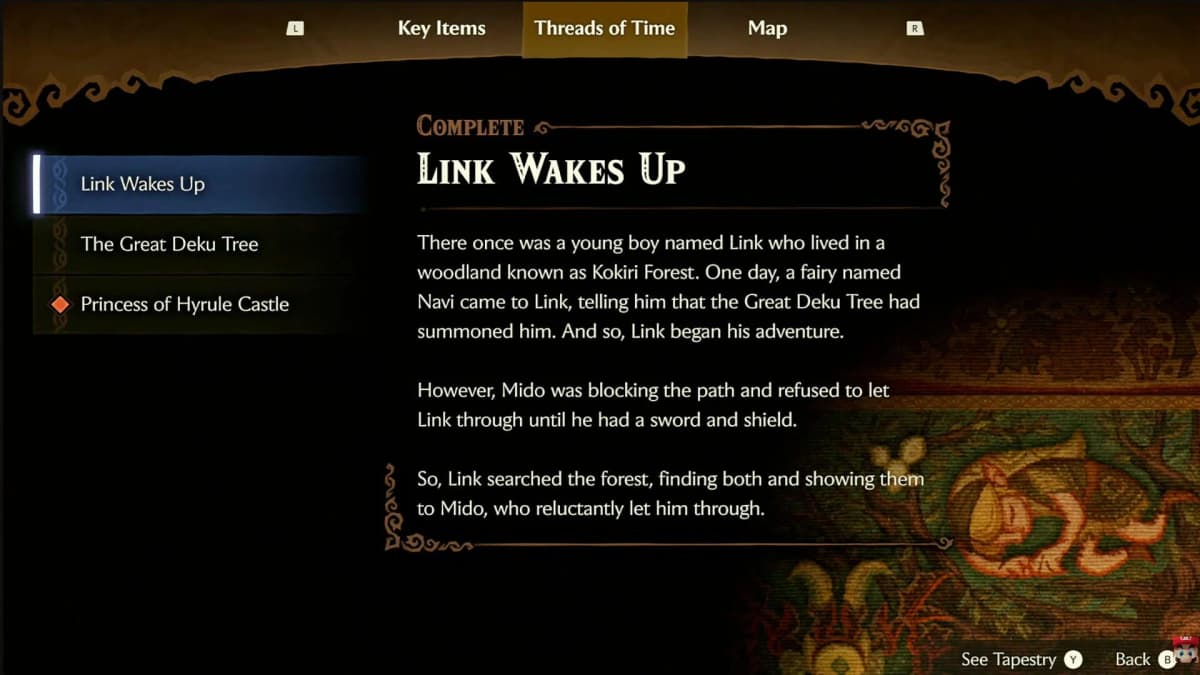 Screenshot from The Legend of Zelda: Ocarina of Time
