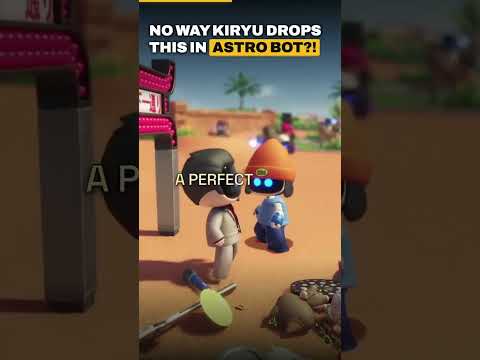 Bonk the Kiryu Bot in Astro Bot and a Microphone Falls Out 🎤 #Shorts
